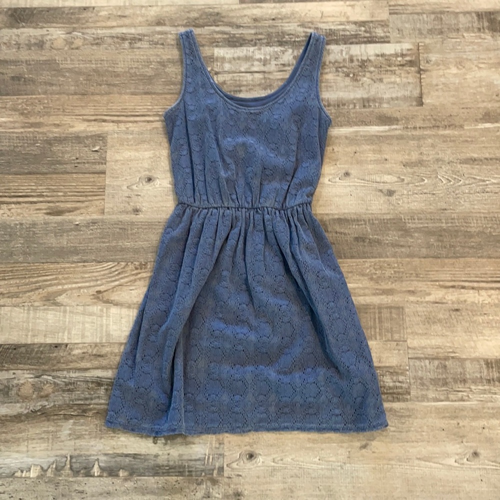 Blue floral dress